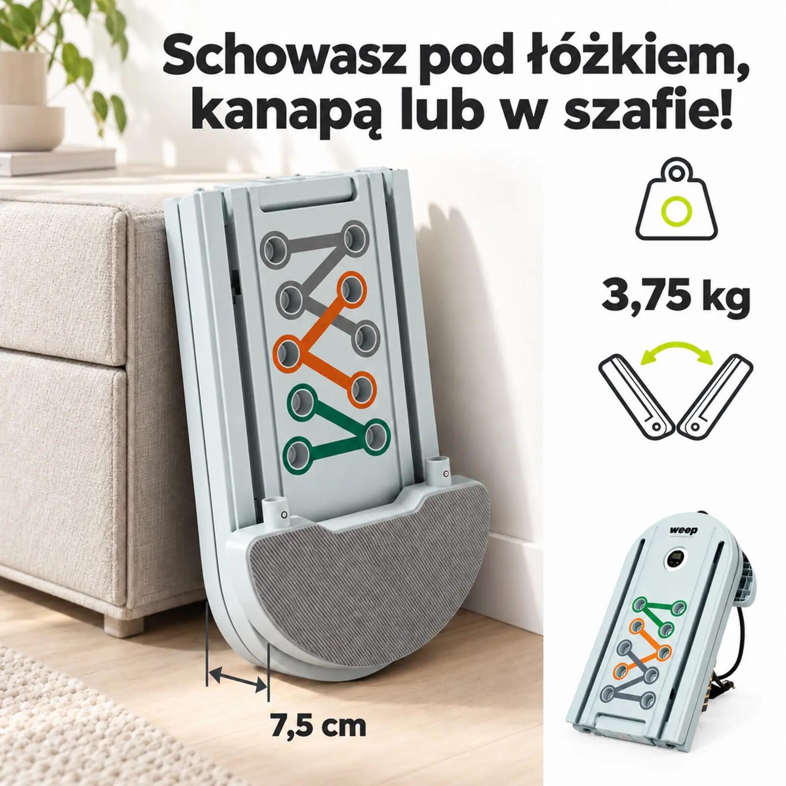 REFORMER DO PILATESU DESKA DO ĆWICZEŃ SKŁADANY WIELOFUNKCYJNY ZESTAW 9w1 8/15