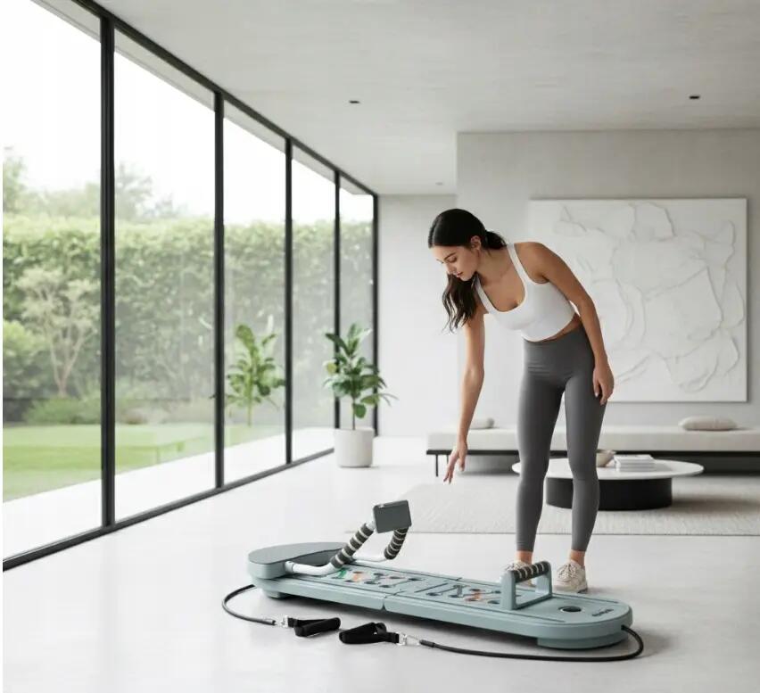 REFORMER DO PILATESU DESKA DO ĆWICZEŃ SKŁADANY WIELOFUNKCYJNY ZESTAW 9w1 6/15