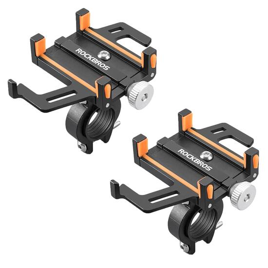 2er-Set Fahrrad Handyhalterung 360° aus Aluminium für Fahrrad und Motorrad