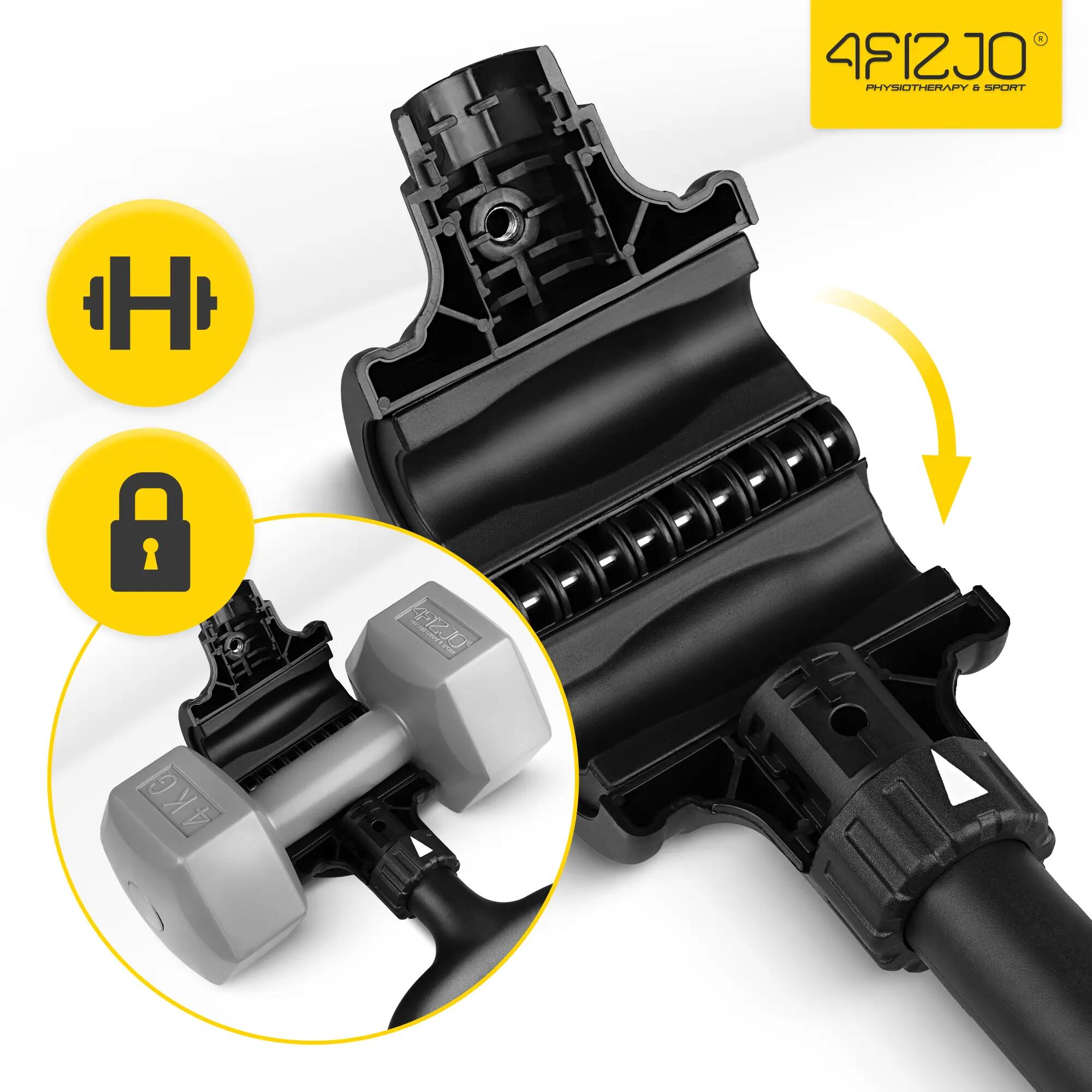 Adaptor mâner Kettlebell cu clemă pentru gantere 4FIZJO 7/13