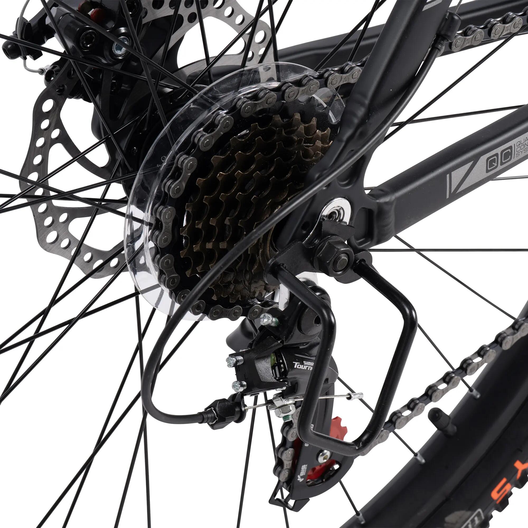 Bicicletă MTB cu suspensie integrala Spartan 21v Negru/Gri 6/9
