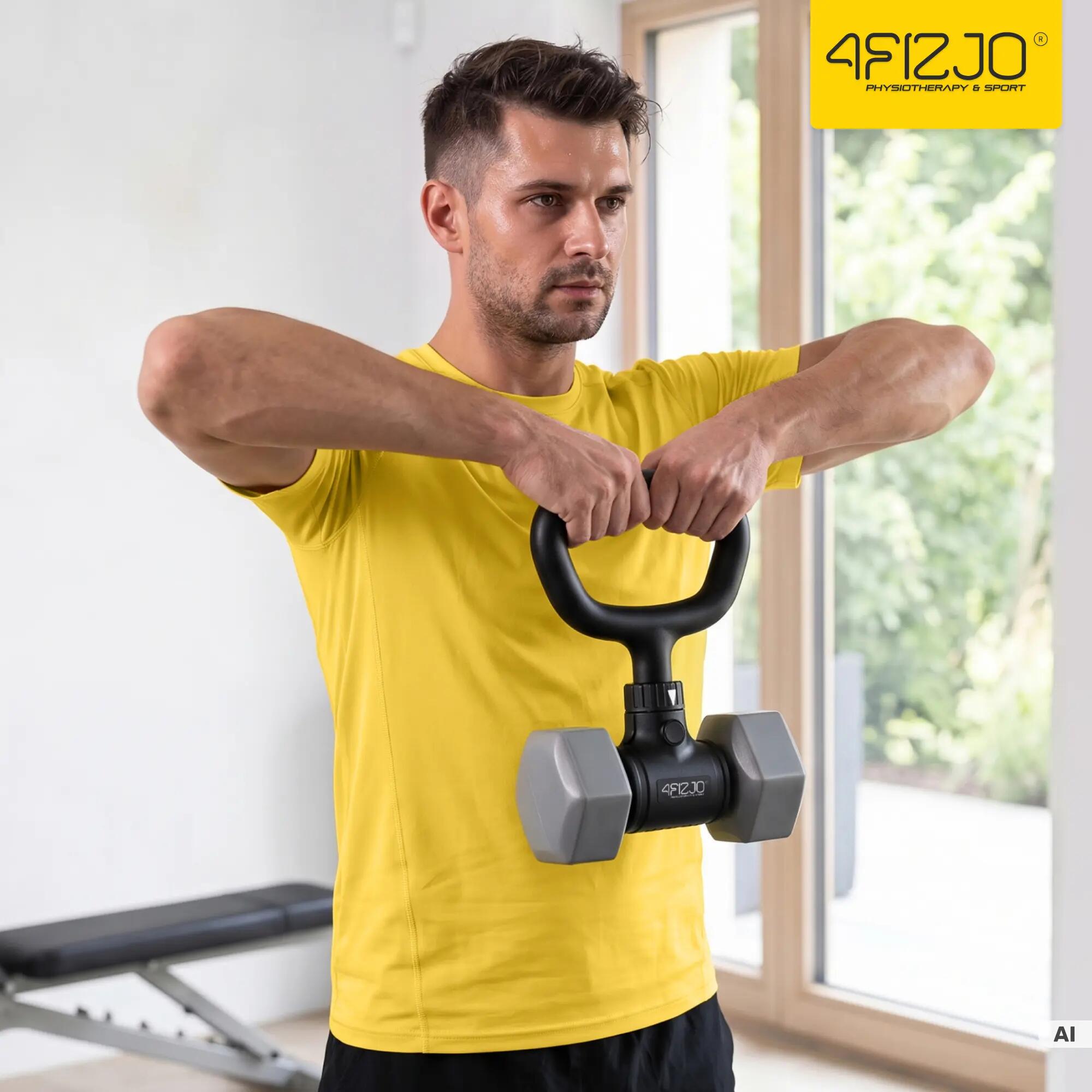Adaptor mâner Kettlebell cu clemă pentru gantere 4FIZJO 2/13