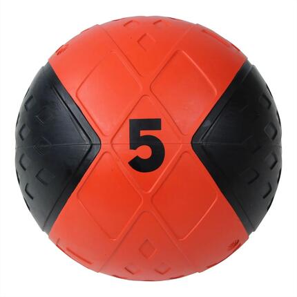 LMX Ballon Médicinal - Medicine Ball - 5 kg - Noir/Rouge