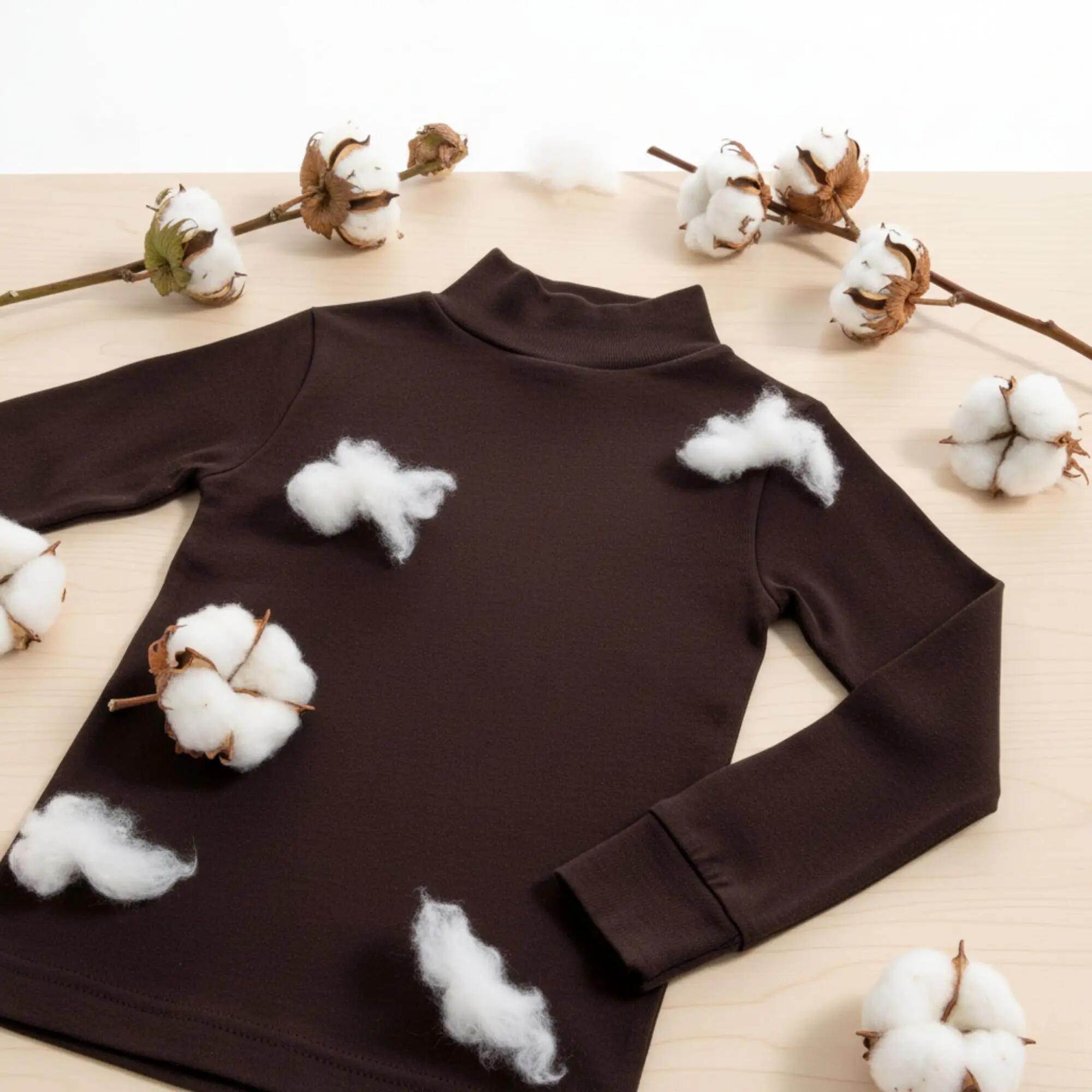 T-Shirt Térmica Manga Comprida Criança BABIDU Punt Nou Castanho Chocolate 4/7