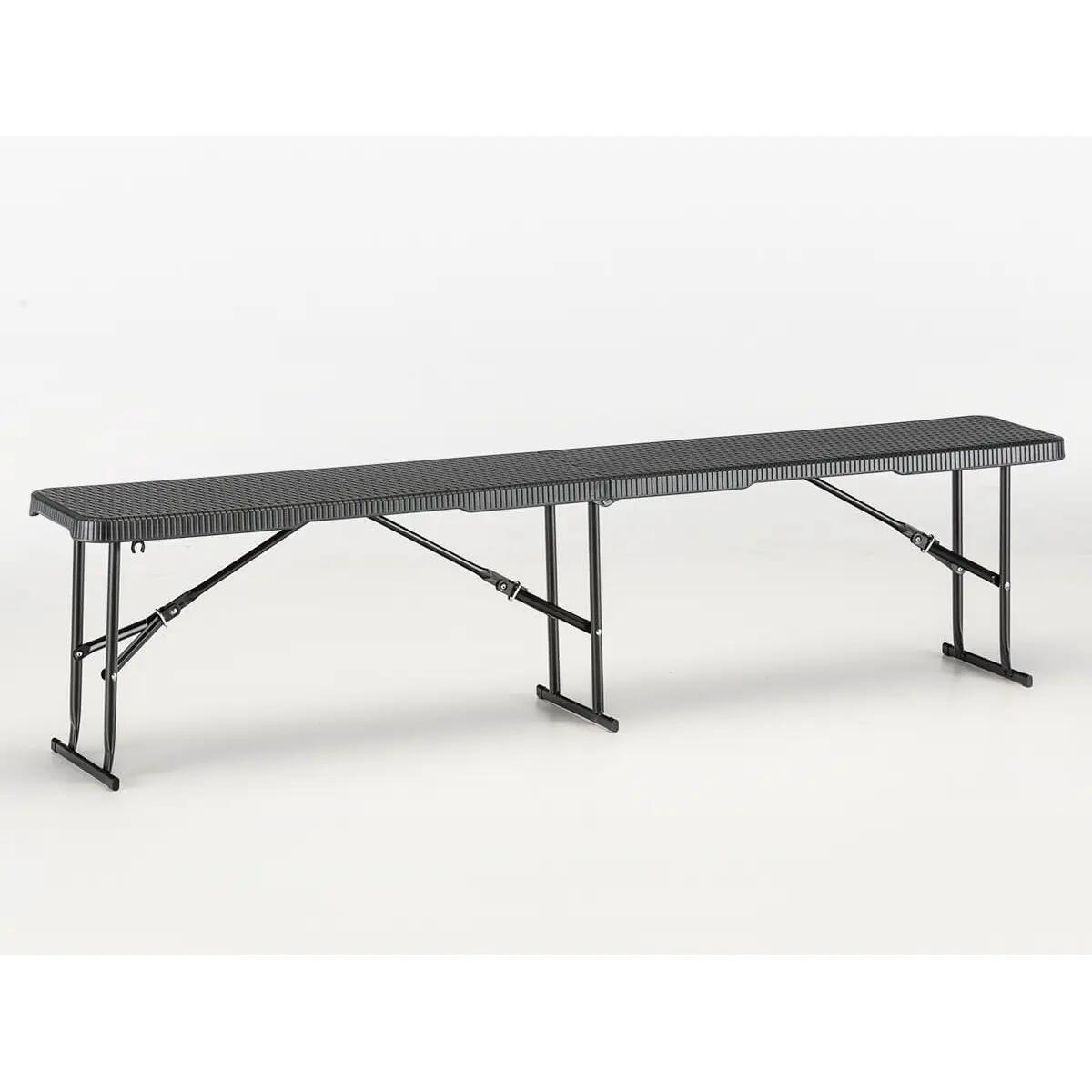 Set 2x bancos plegables - Masi - hasta 300 kg capacidad carga - 180×23×43cm(2x) 3/14