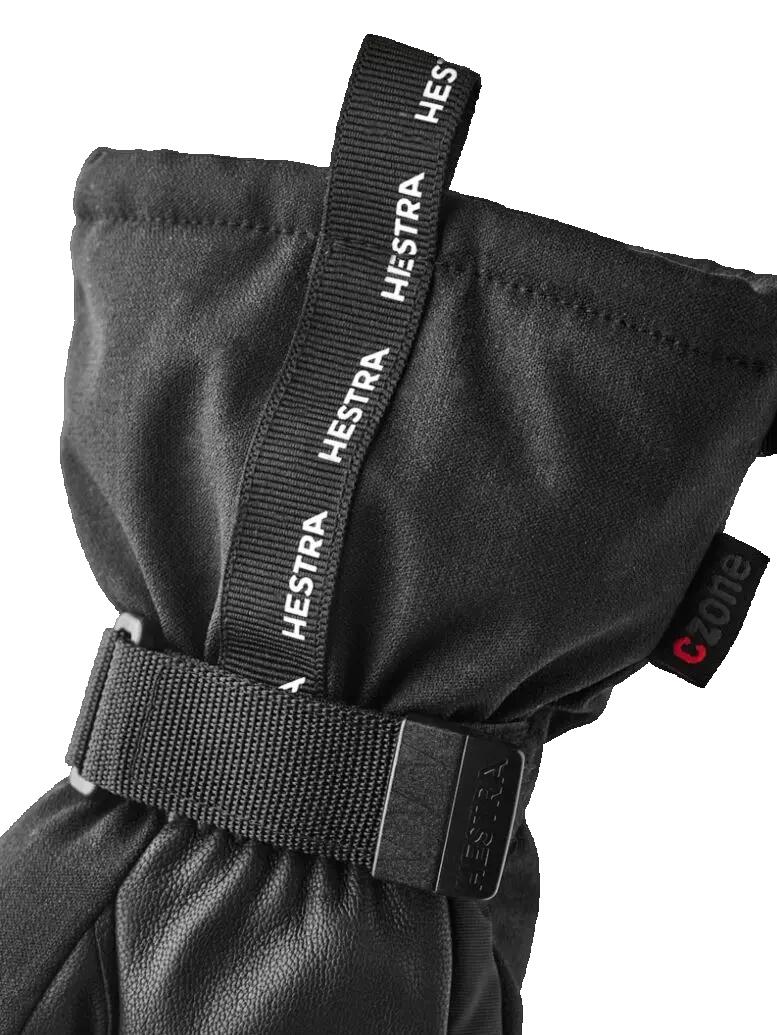 Hestra CZone Mountain 5 Finger Black 4/5