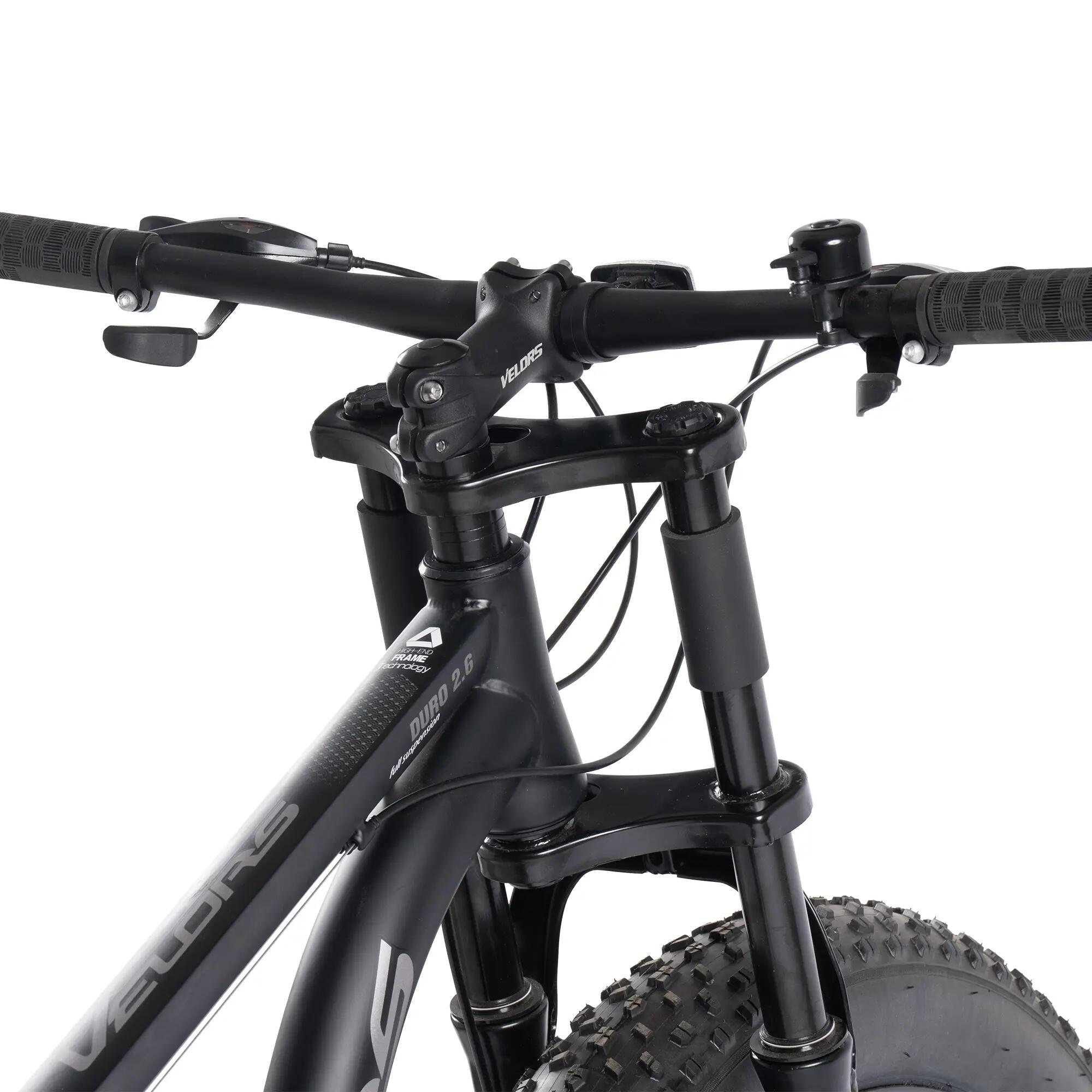 Bicicletă MTB cu suspensie integrala Duro 21v Negru/Gri 5/9