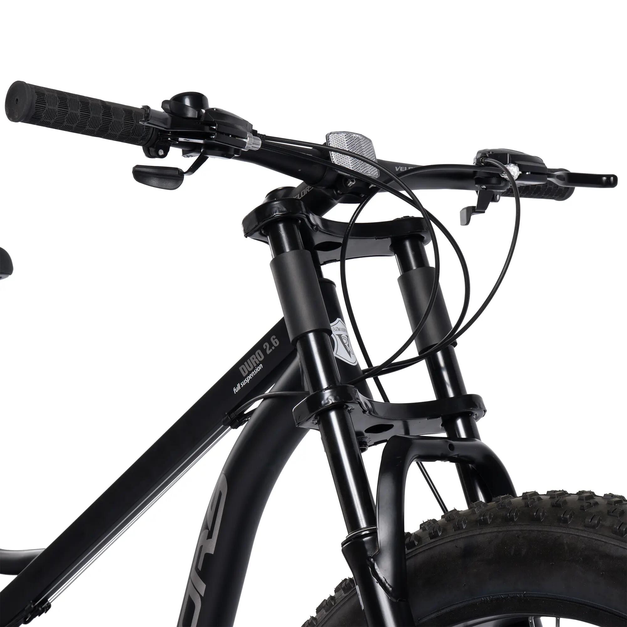 Bicicletă MTB cu suspensie integrala Duro 21v Negru/Gri 4/9