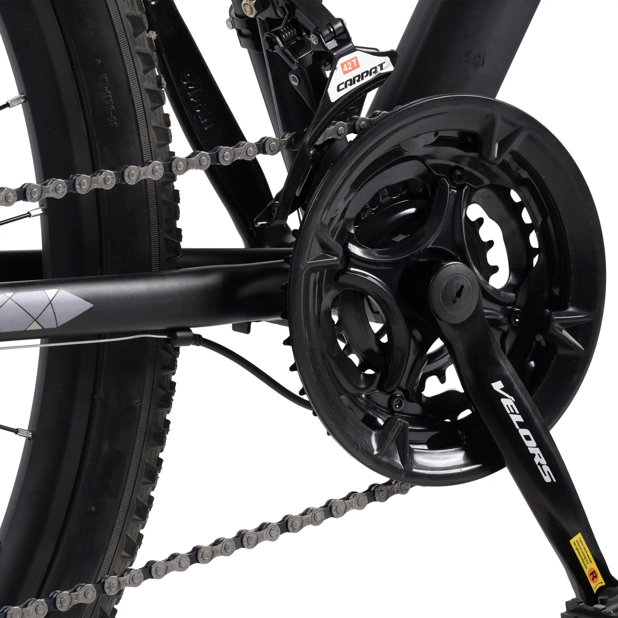 Bicicletă MTB cu suspensie integrala Challenge 21v Negru/Gri 7/9