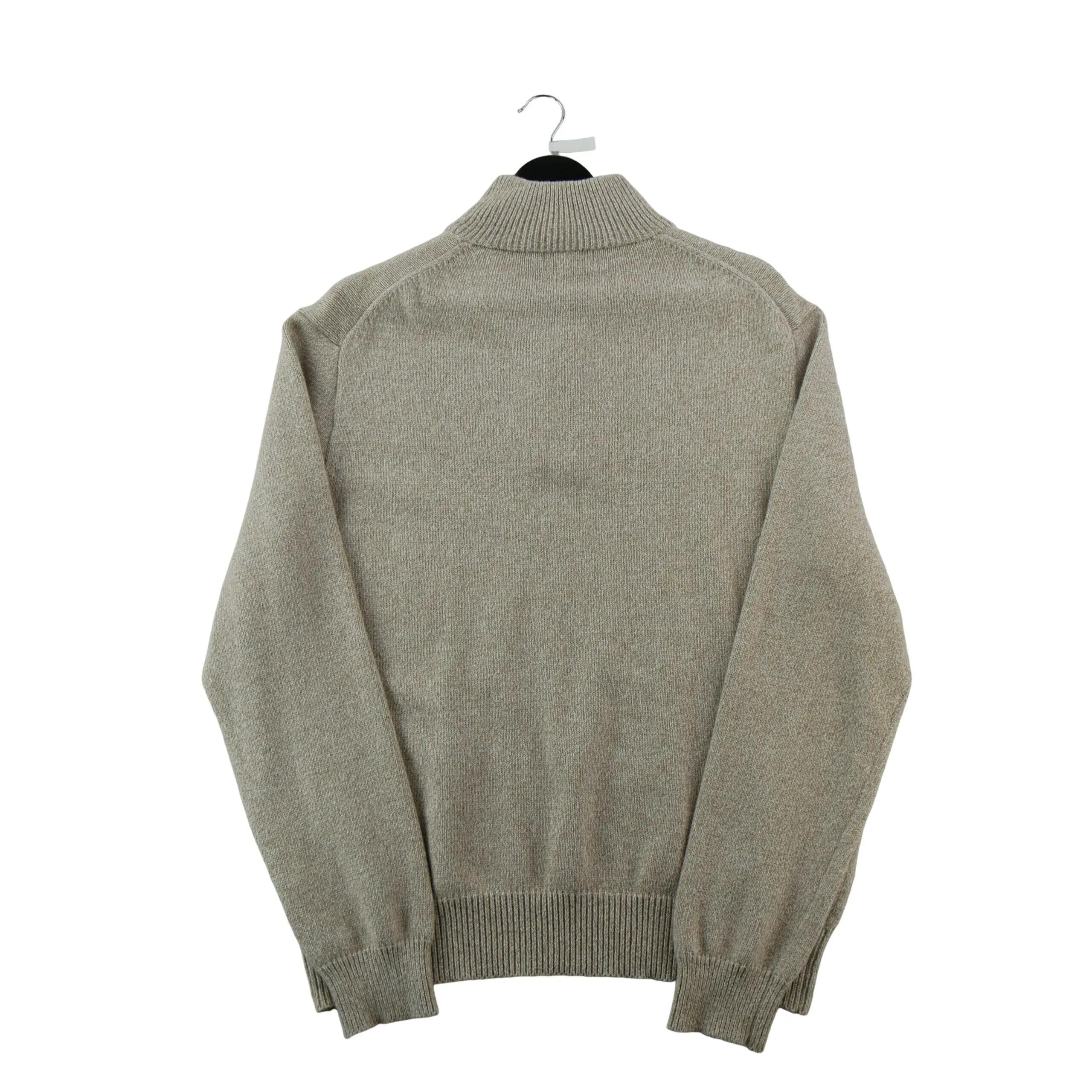 Tweedehands - Heren trui met kwartsluiting beige - Als nieuw 2/6