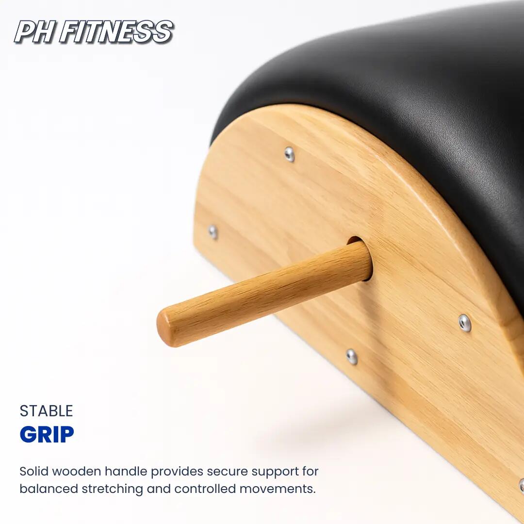 Pilates Spine Corrector - wooden Arc Barrel with handles 6/7
