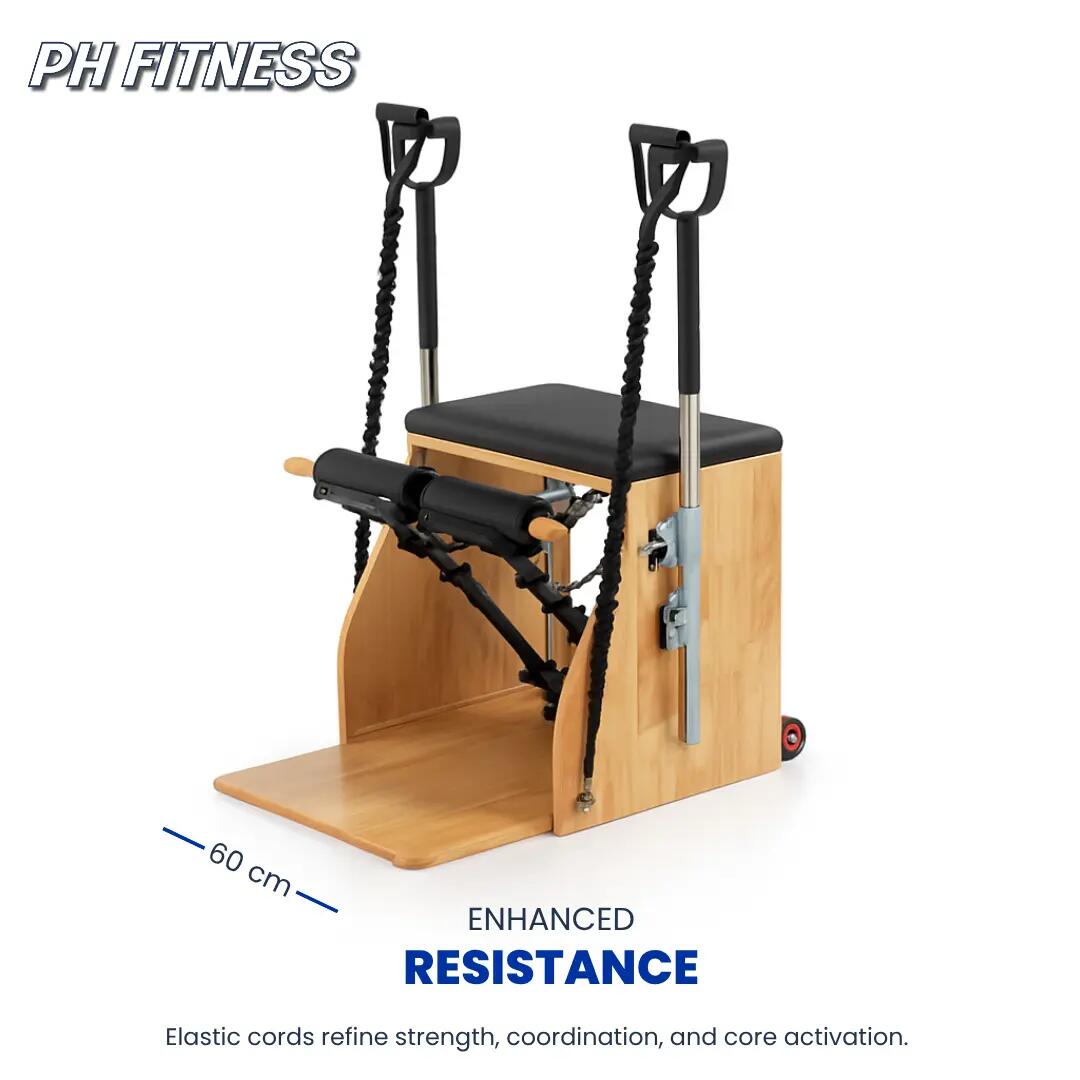 Pilates Wunda Chair met deelbaar pedaal en verstelbare handgrepen 5/7