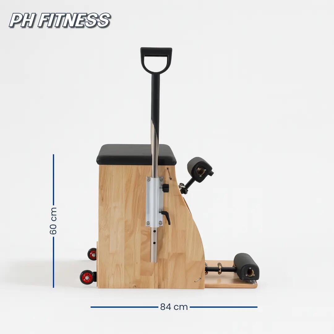 Pilates Wunda Chair met deelbaar pedaal en verstelbare handgrepen 4/7