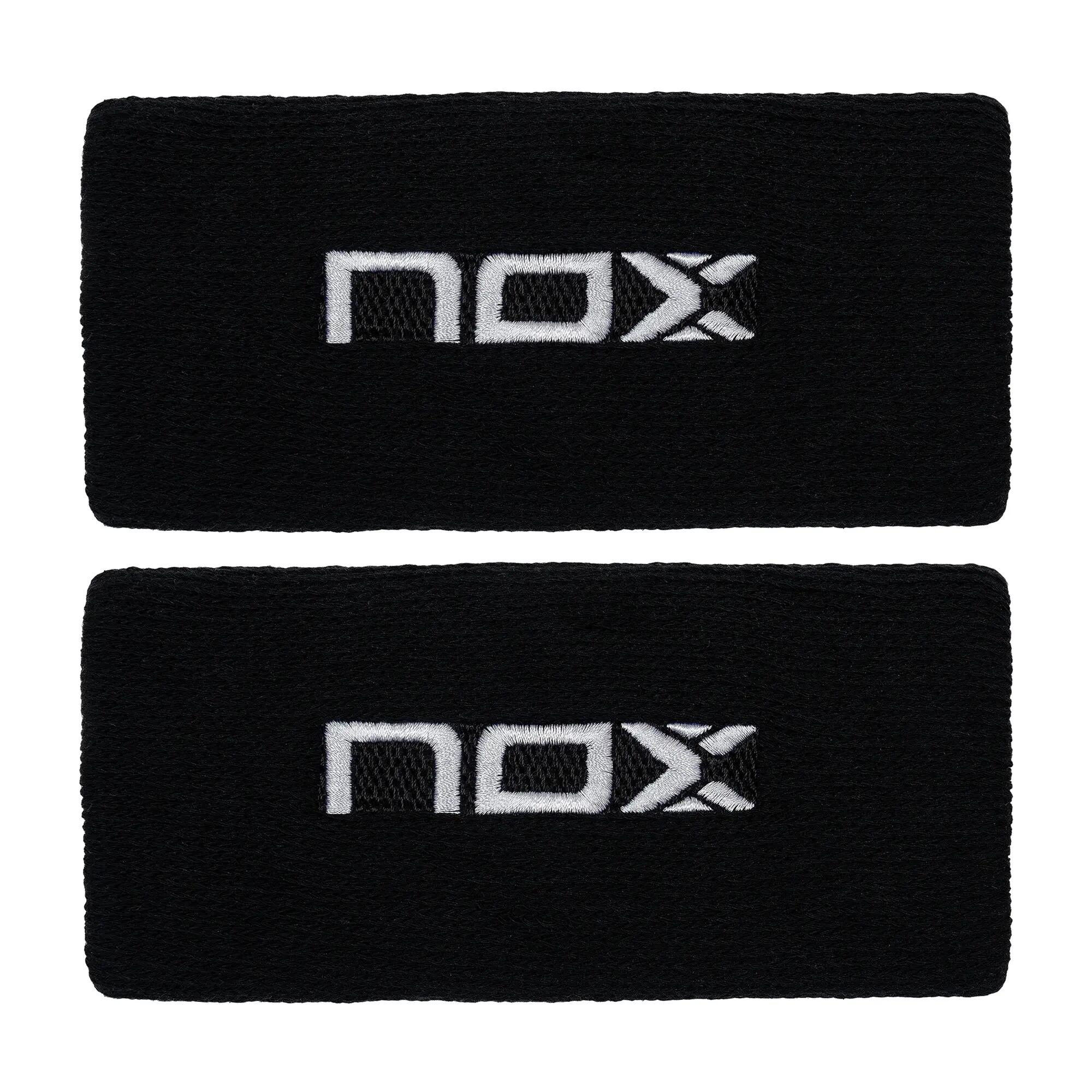 Blister (2 Pz) Polsino Nox Nero Logo Bianco Munegbla 3/3