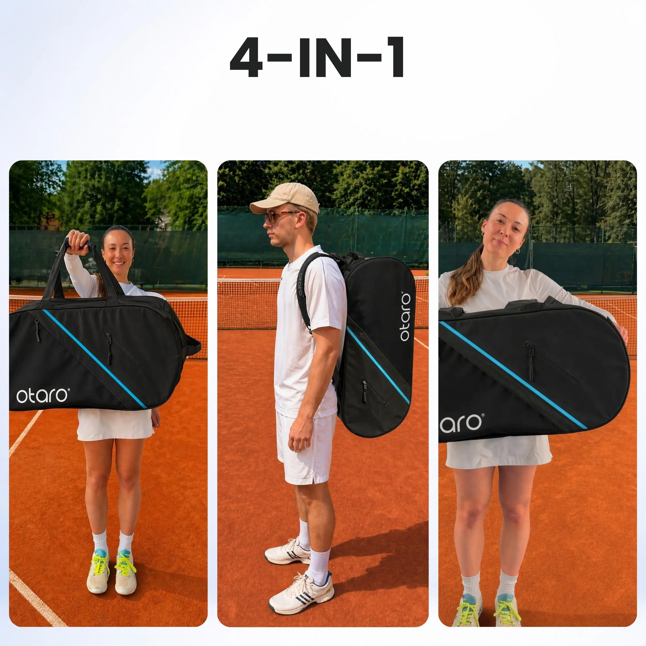 Borsa da tennis con scomparto per racchette per 6-10 racchette | 100L BLU 5/8