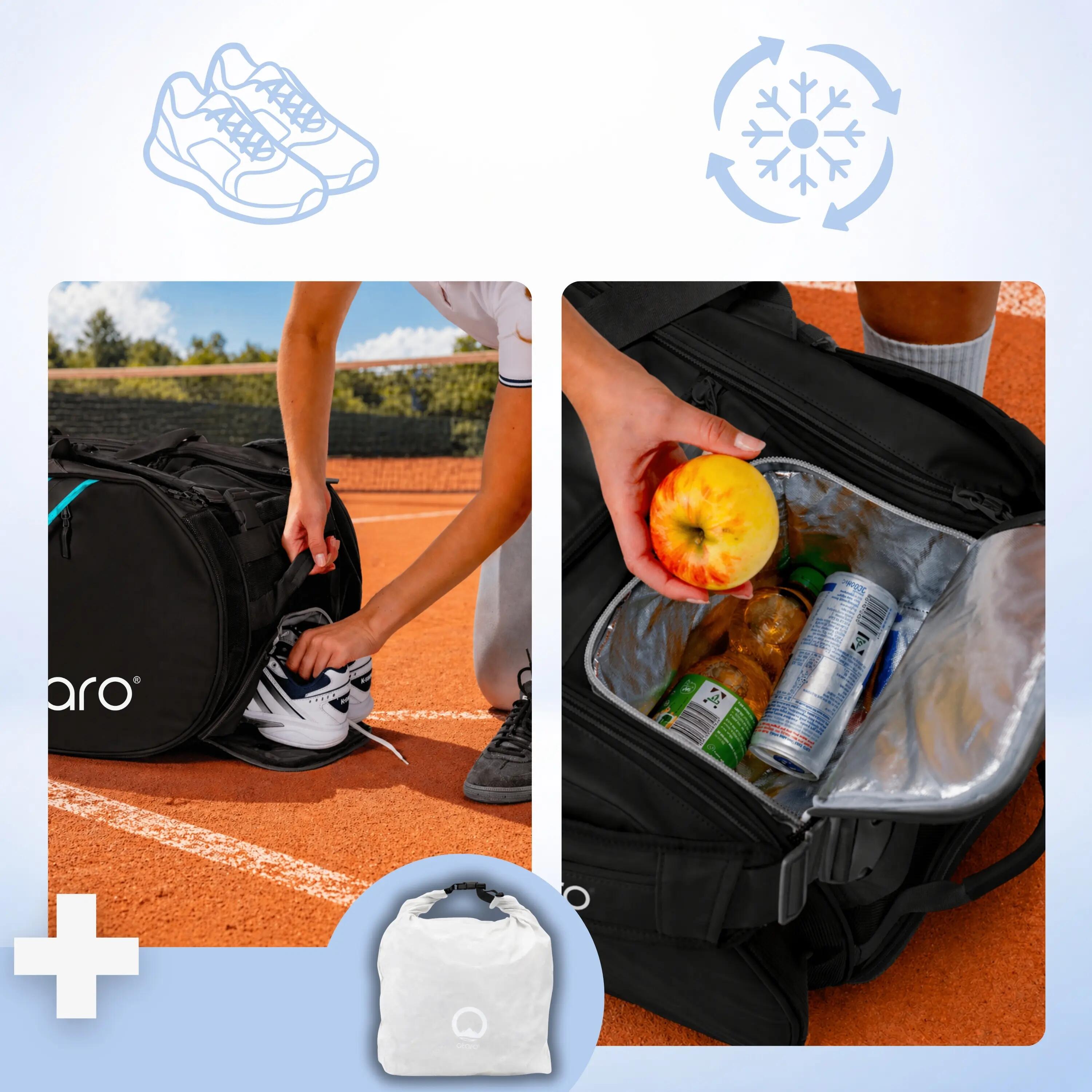 Borsa da tennis con scomparto per racchette per 6-10 racchette | 100L BLU 3/8