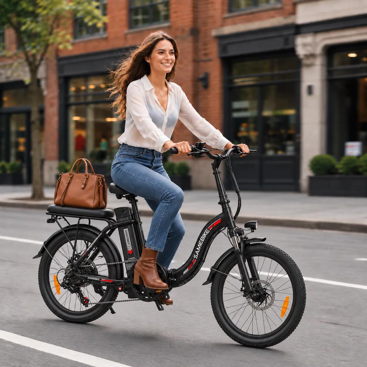 CY20 36V 12Ah (432Wh) folding electric bike - 20x2.35 wheel 3/7