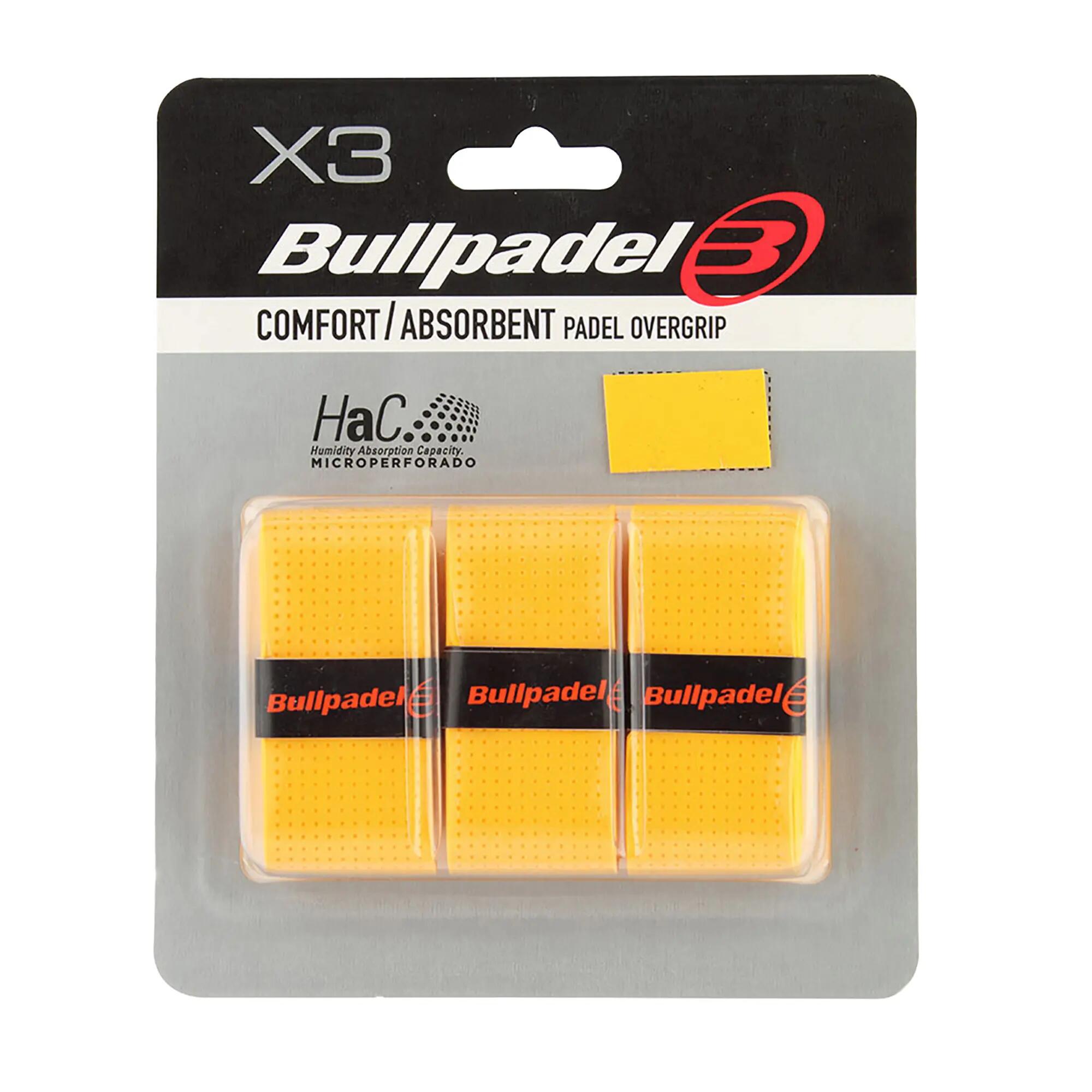 3 YELLOW BULLPADEL GB-1201 OVERGRIPS 2/2