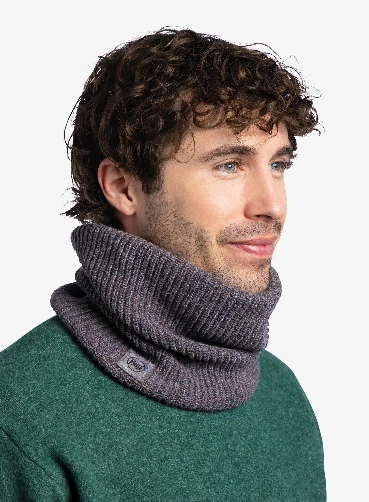 Komin na szyję Buff Upcycled Merino Neckwarmer - thier grey heather 4/7