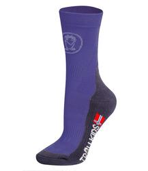 Chaussettes de randonnée mi-hautes pour enfants Trekking Mid Cut violet foncé