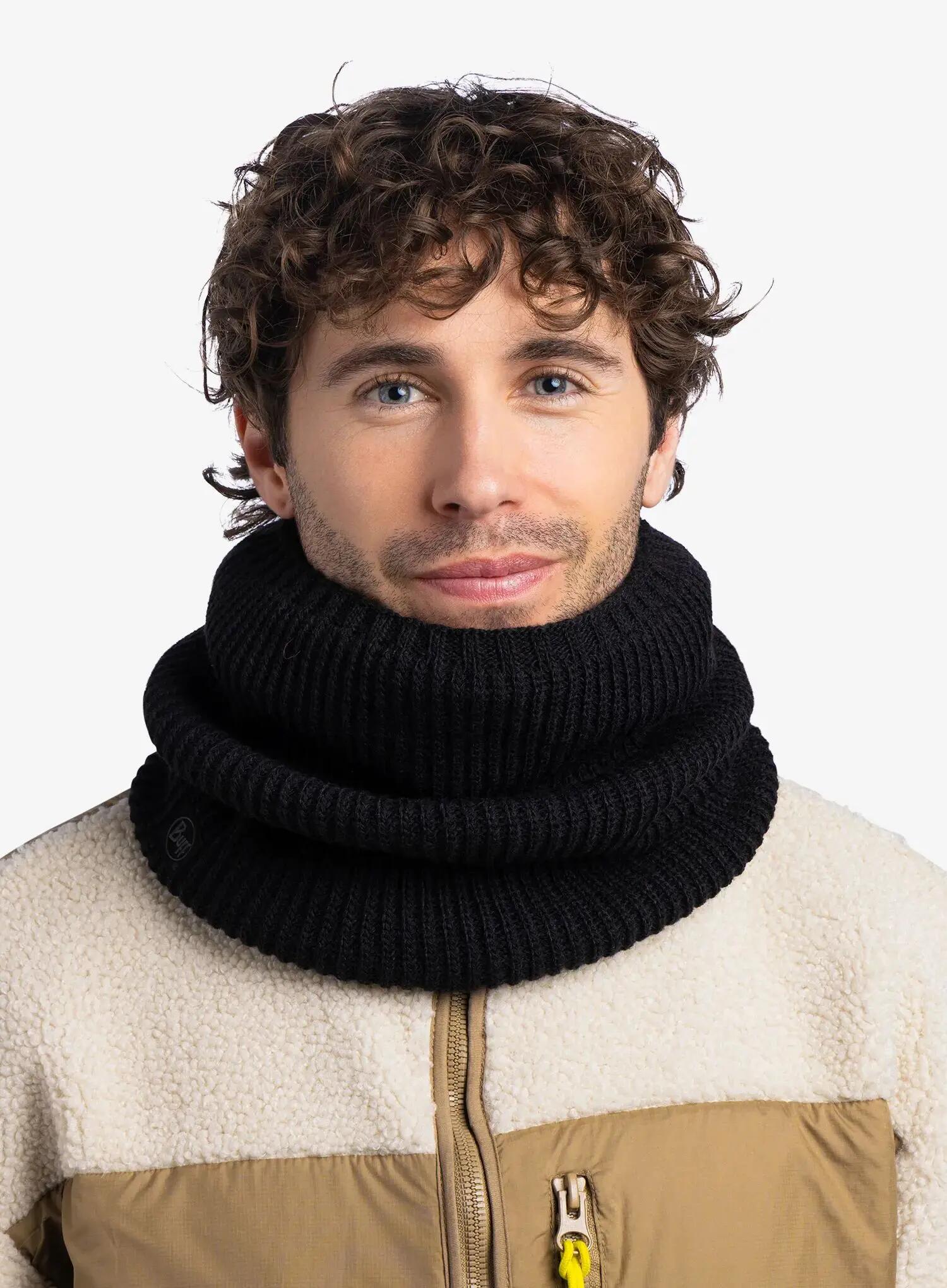 Cache-cou tricoté & Fleece Unisex Buff Noir TAILLE UNIQUE 3/7