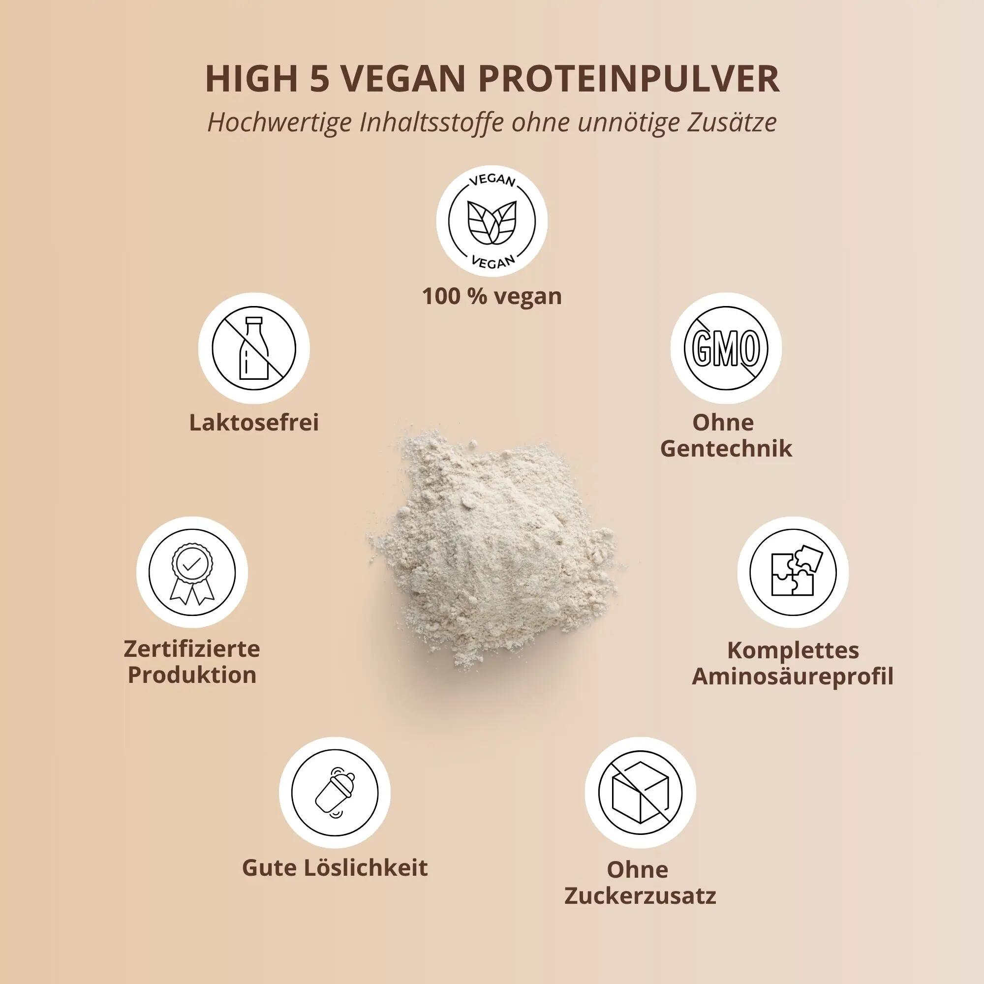 Proteína vegana Nutri+ - Vegan High 5 - 1 kg 4/5