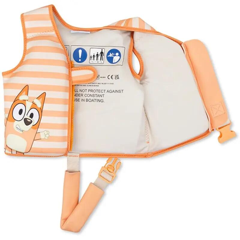 Gilet de sauvetage orange bluey 3 à 6 ans 2/6