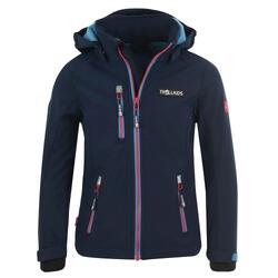 Veste pour enfants Preikestolen Imperméable Bleu marine / Bleu moyen / Rouge
