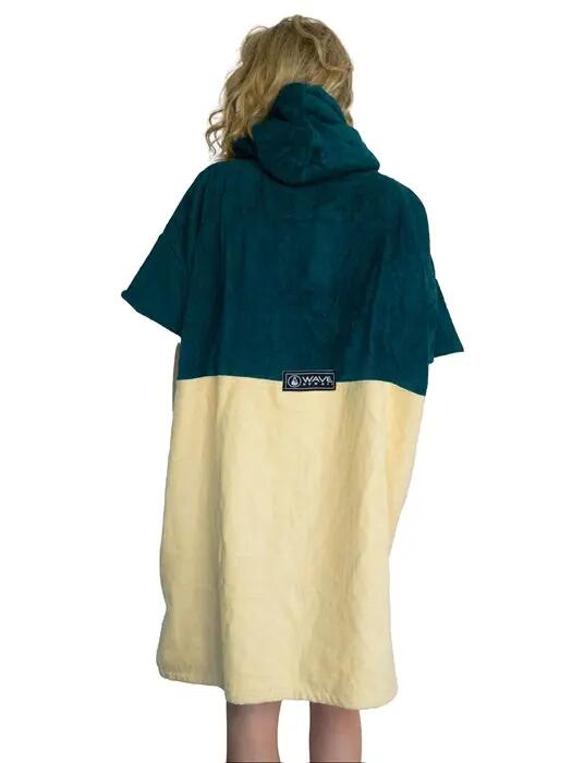 Poncho Wave Hawaii em veludo de algodão, cor petróleo, tamanho M (WH4020) 8/9