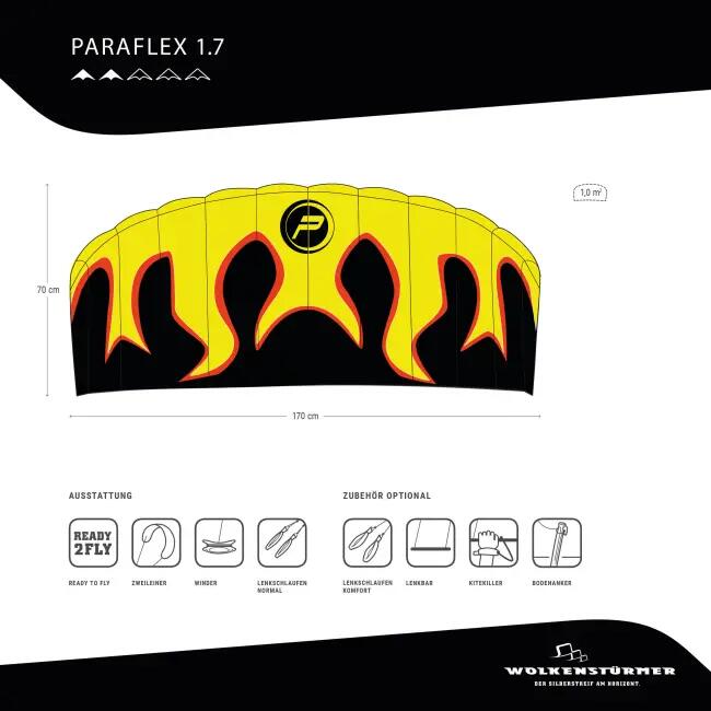 Wolkensturmer Paraflex Basic 1.7 Flame 8/10