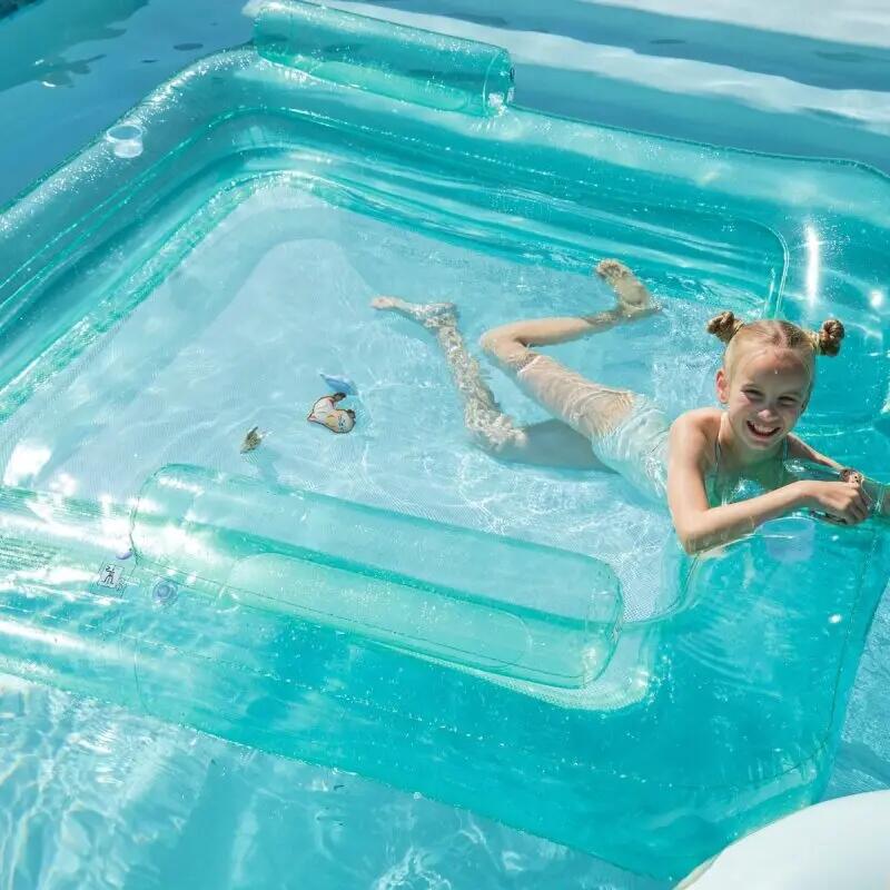 Swim Essentials Family Water Hammock - Green - Pure Tones 2/3