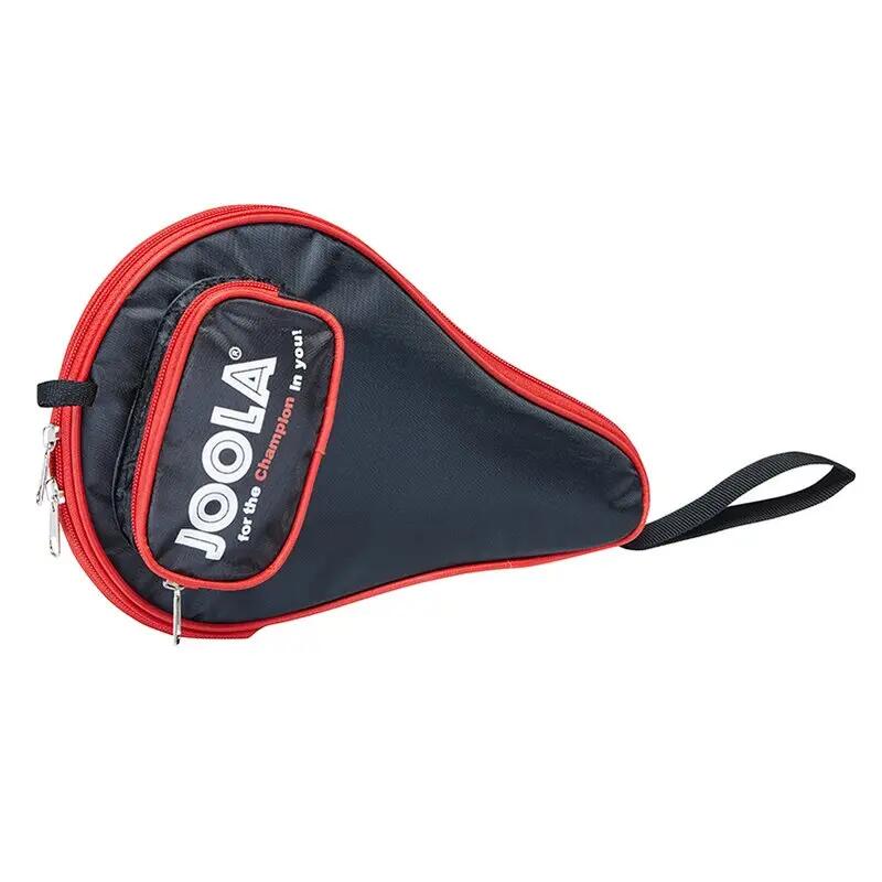 Husă paletă tenis de masă Joola Pocket, nylon, buzunar mingi, negru-roșu