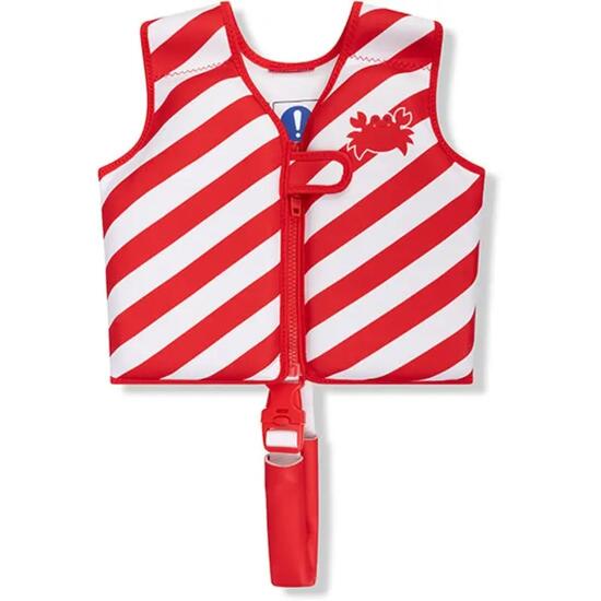 Gilet de natation rouge imprimé crabes 2 à 3 ans