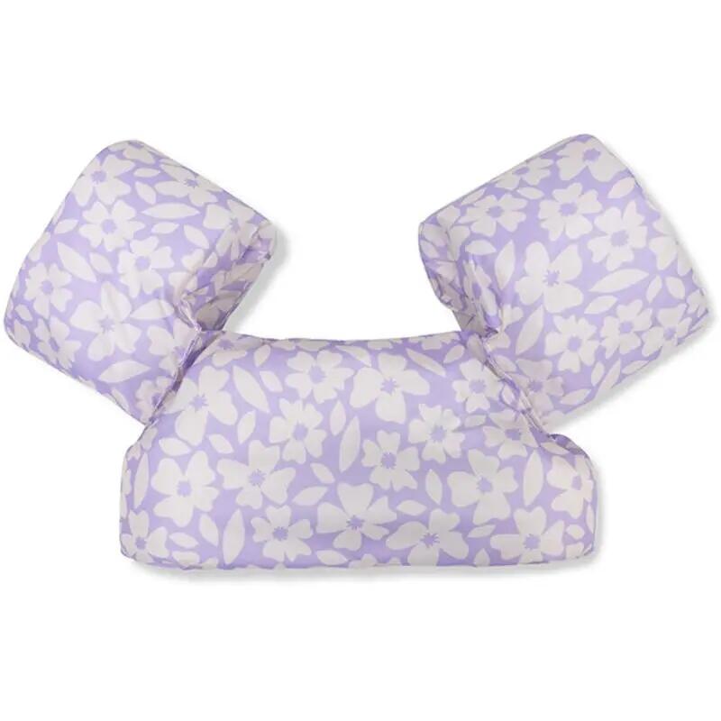 Ceinture de natation violet imprimé fleuri 2 à 6 ans 1/6