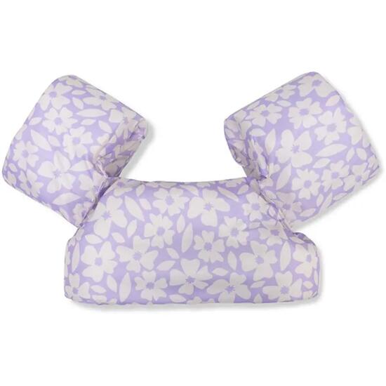 Ceinture de natation violet imprimé fleuri 2 à 6 ans