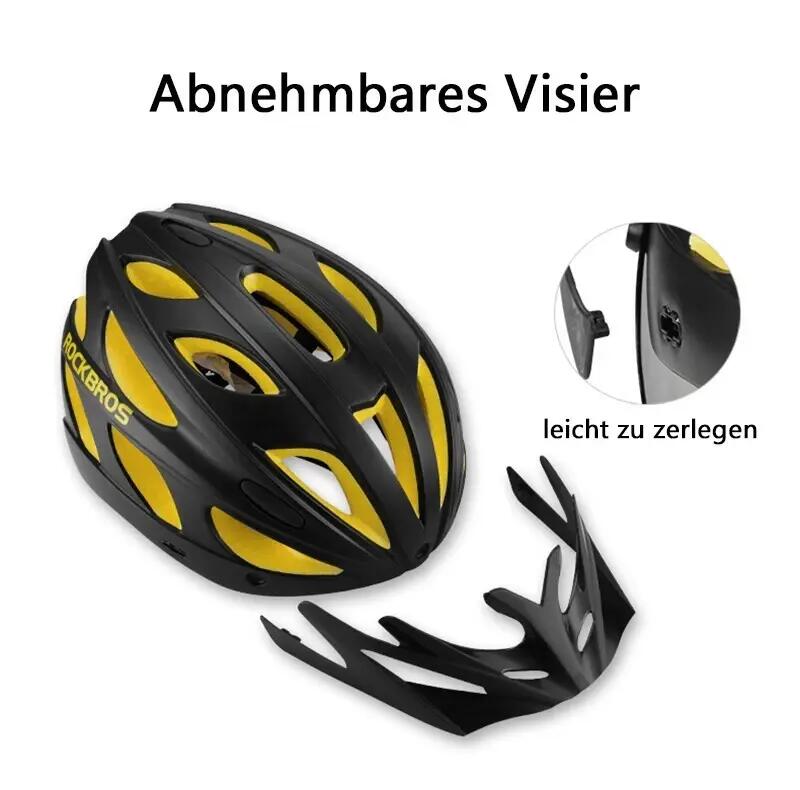 Casque de vélo avec visière + antivol de casque à code 90 cm 8/10