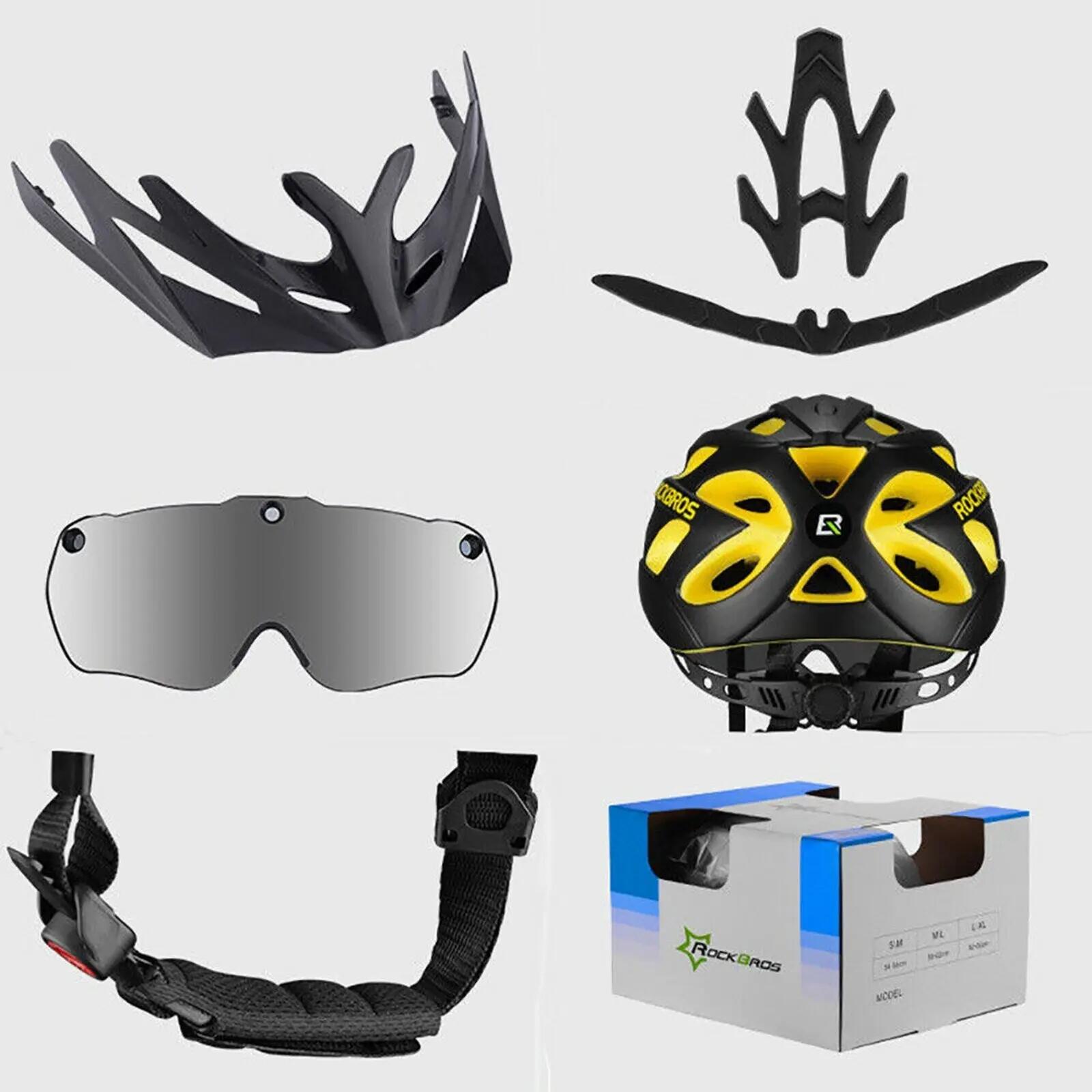 Casque de vélo avec visière + antivol de casque à code 90 cm 7/10