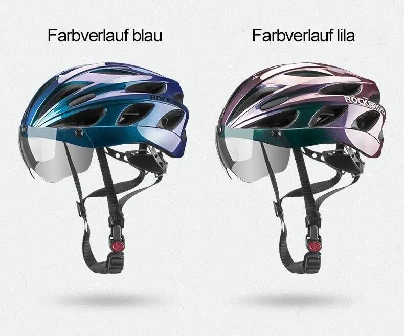 Casque de vélo avec visière + antivol de casque à code 90 cm 3/10