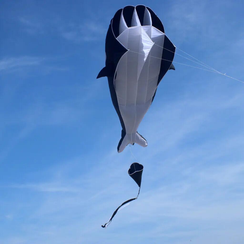 Latawiec jednolinowy Wolkensturmer Willi the Whale 160830 Czarny 140 x 210 cm 8/10