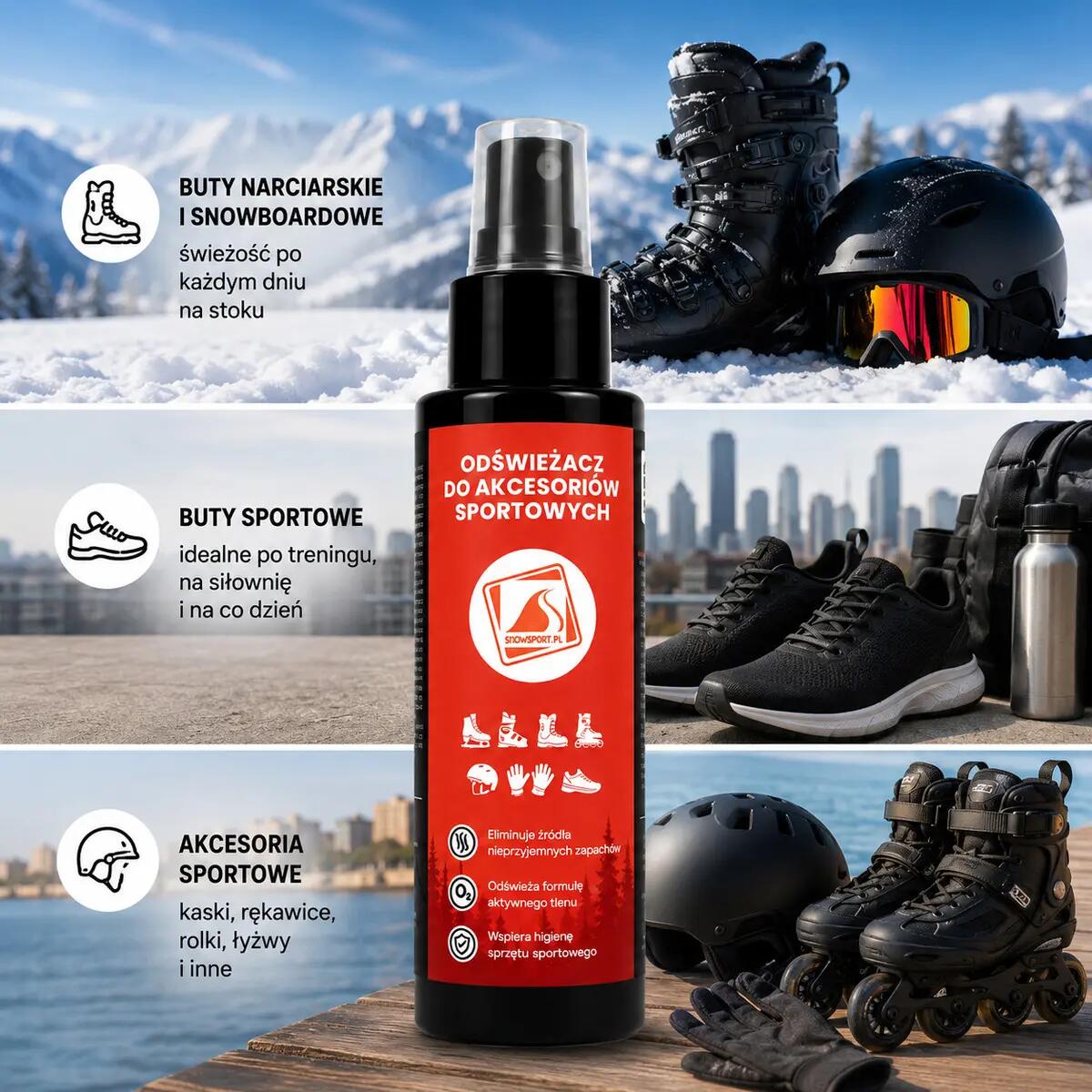 Odświeżacz do butów i akcesoriów sportowych SnowSport 200 ml 6/6