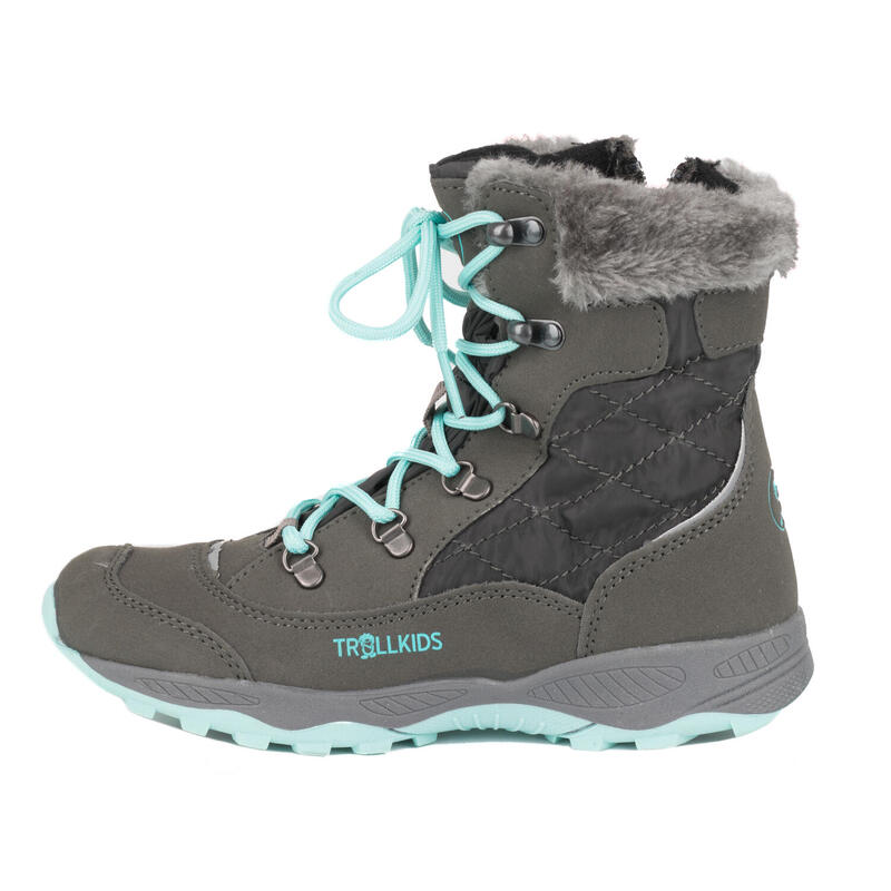Chaussures d'hiver pour enfants Hemsedal Imperméable gris acier / menthe