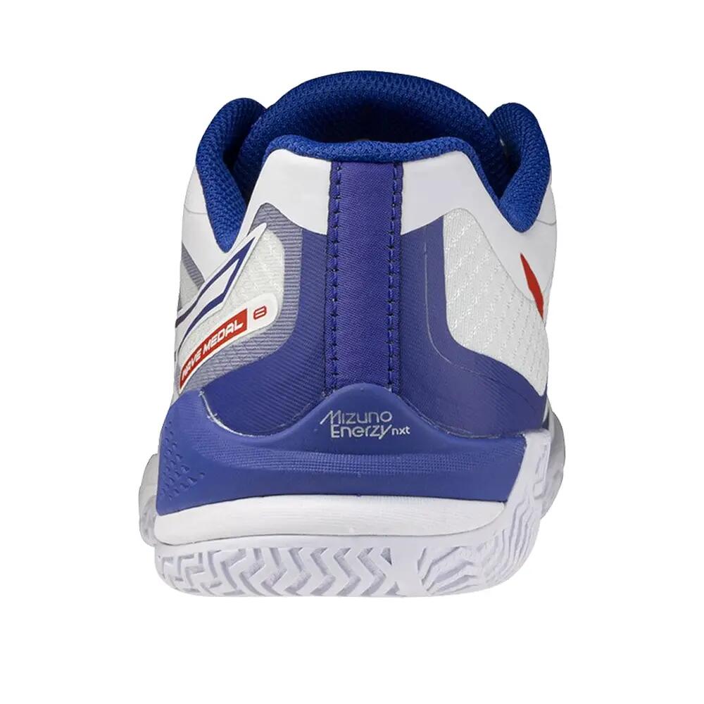 Herren - tischtennis - schuhe - wave medal 8 - weiß/pink 4/5