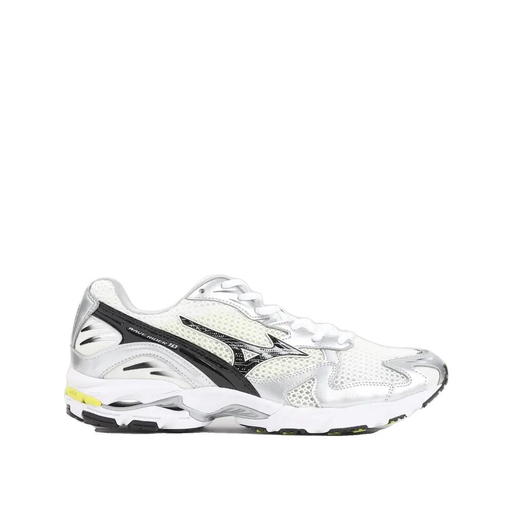 Chaussures Mizuno Wave Rider 10 Blanc/Noir/Vert 3/5