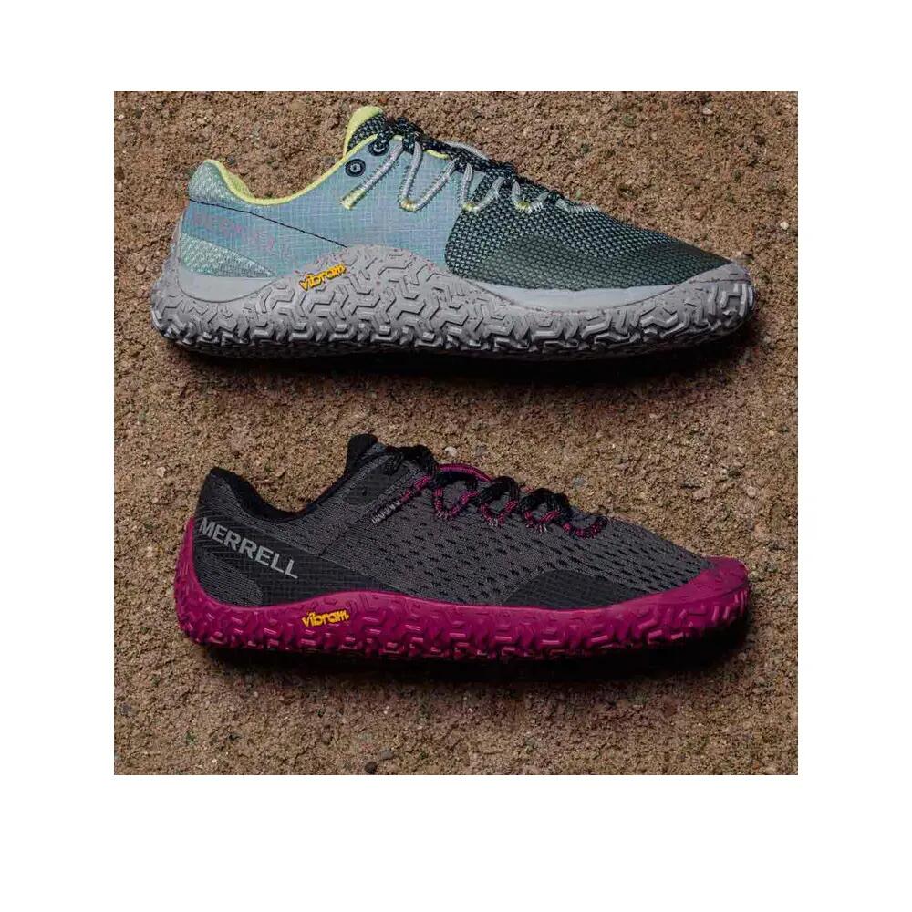 Chaussures de trail Merrell Vapor Glove 6 Grise/Rose 8/8