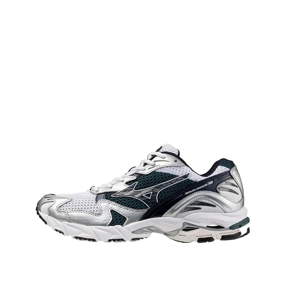 Buty Mizuno Wave Rider 10 Białe/Niebieskie Baritone/Teal Profond 2/8