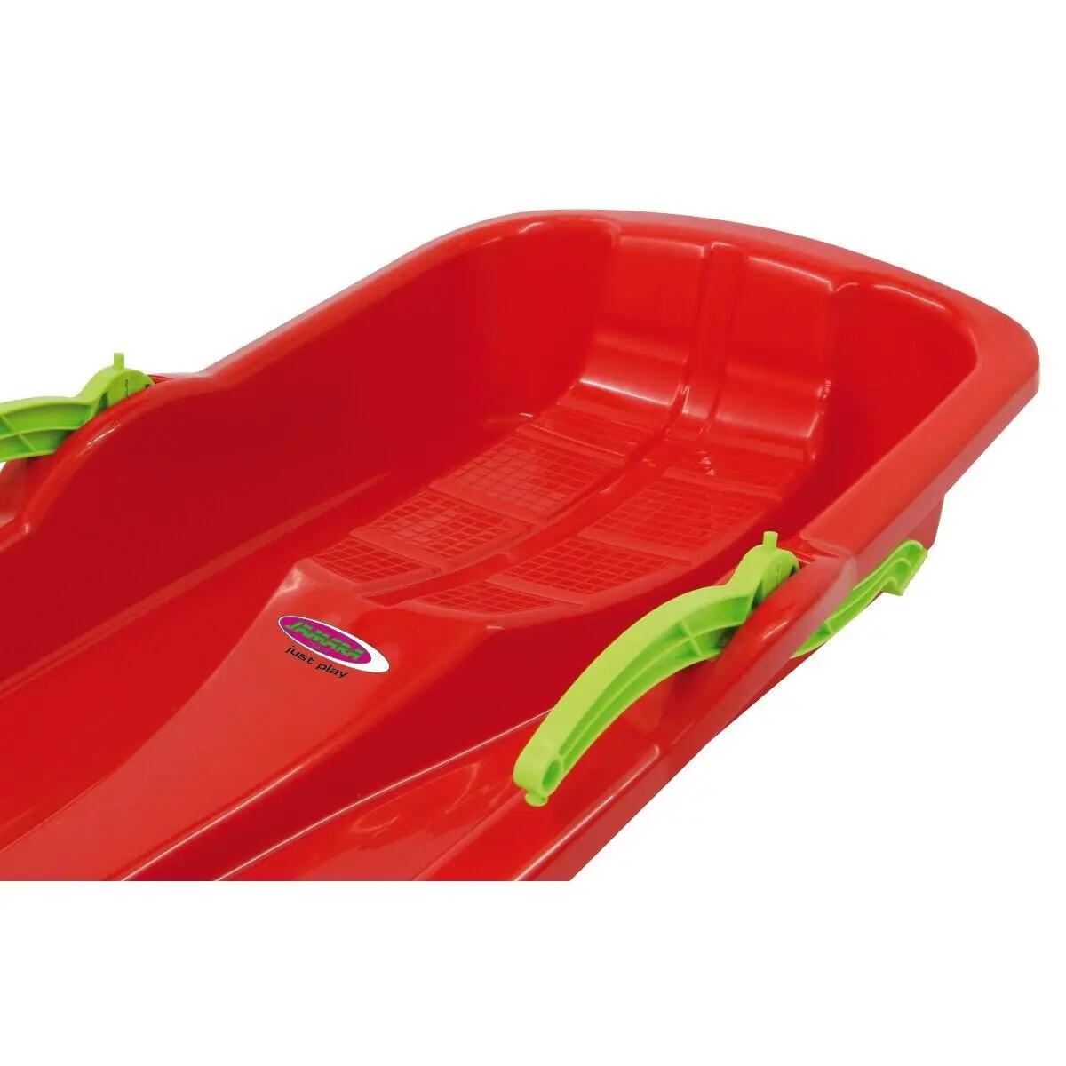 Luge - Ski alpin - Enfant - Légère avec freins - Bob Karol - Rouge 4/7