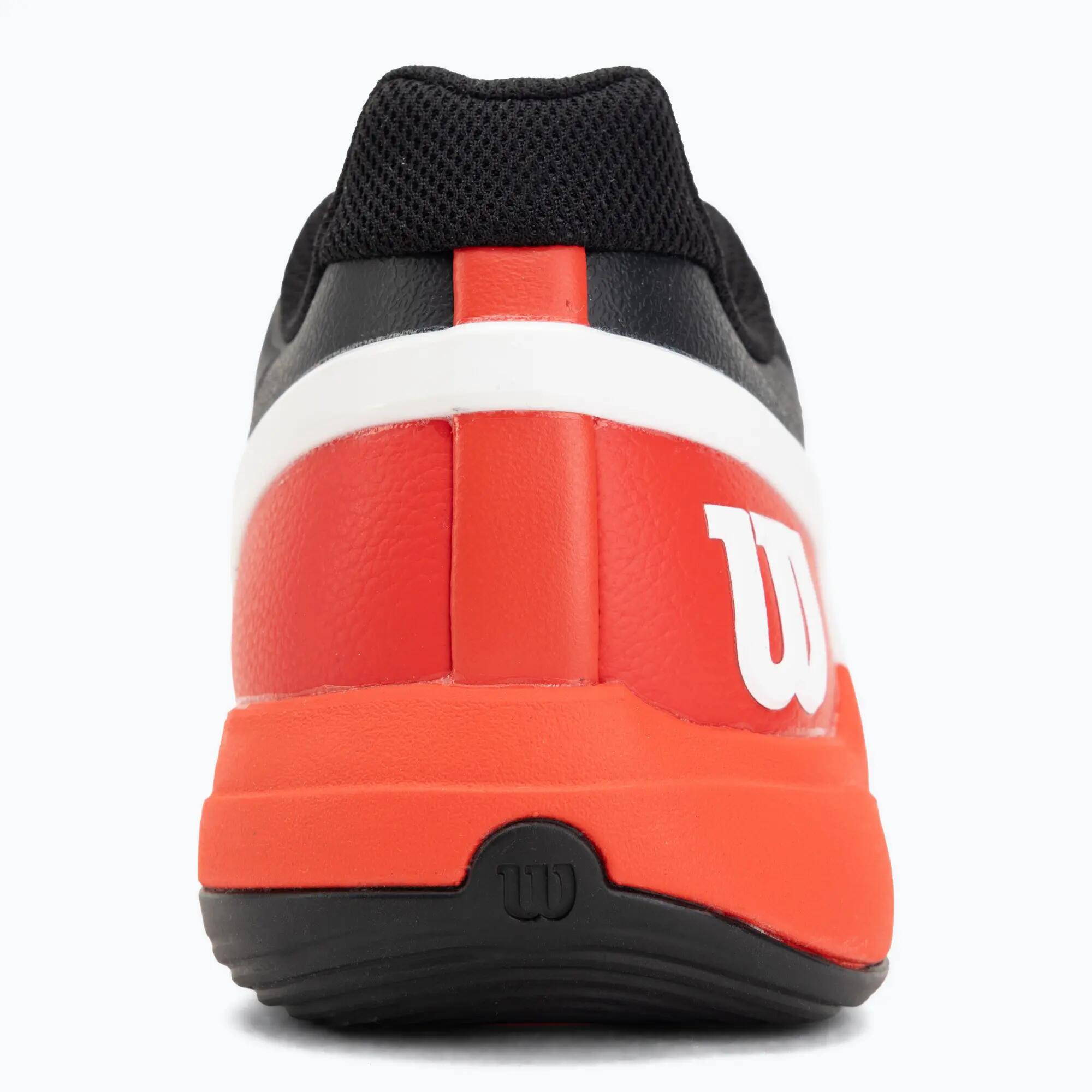 Sapatilhas de padel Wilson Rush Pro 5 Black/Infravermelho/Branco 2026 6/7