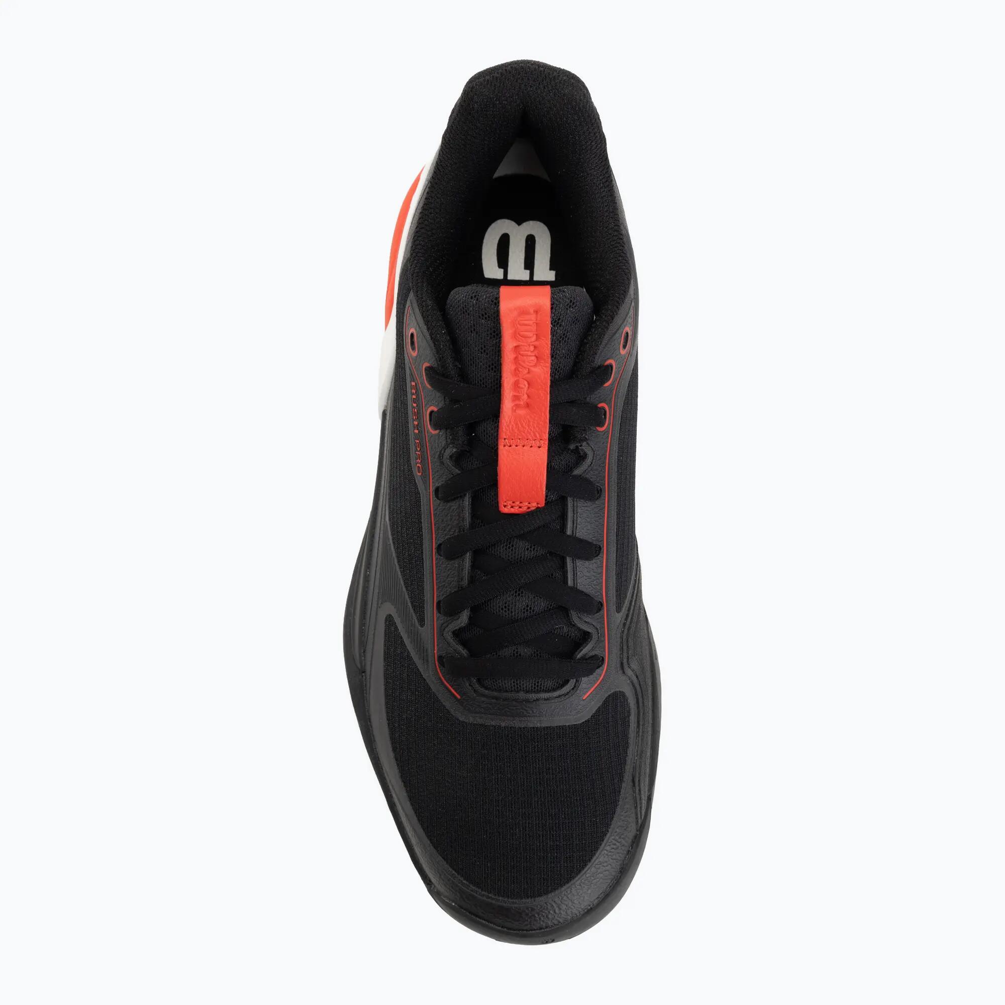 Sapatilhas de padel Wilson Rush Pro 5 Black/Infravermelho/Branco 2026 5/7
