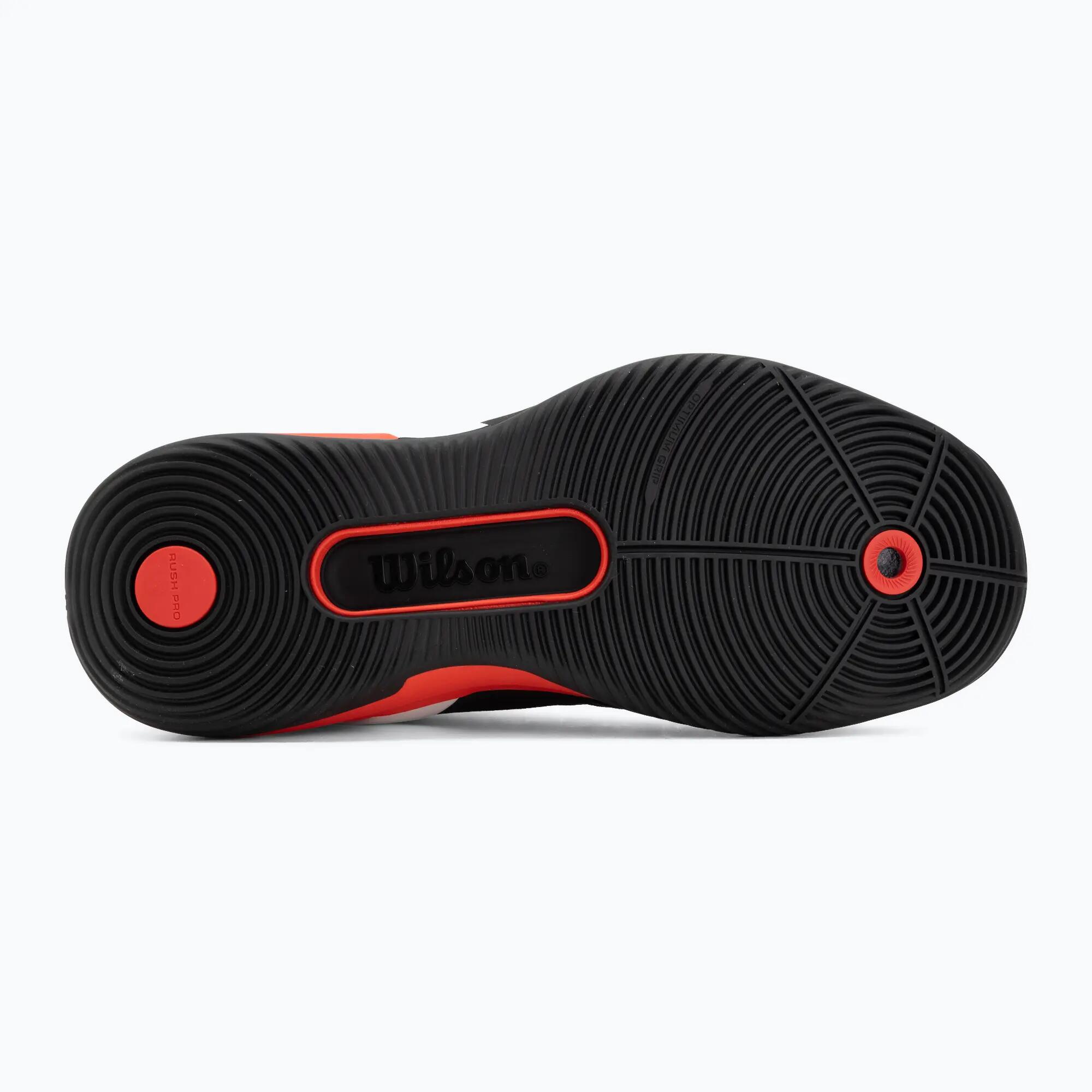 Sapatilhas de padel Wilson Rush Pro 5 Black/Infravermelho/Branco 2026 4/7