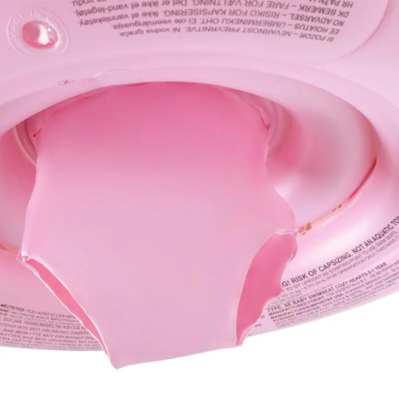 Bouée pour bébé gonflable rose cœurs 0 à 1 ans 2/5
